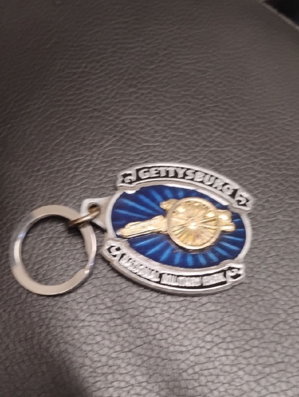 GETTYSBURG NATIONAL MILITARY PARK SUNBURST CANNON KEYCHAIN NRMINT CONDITION